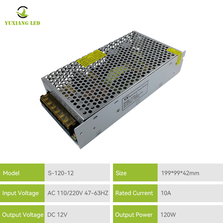 Fonte de alimentação comutada 110v CA 12v 10a