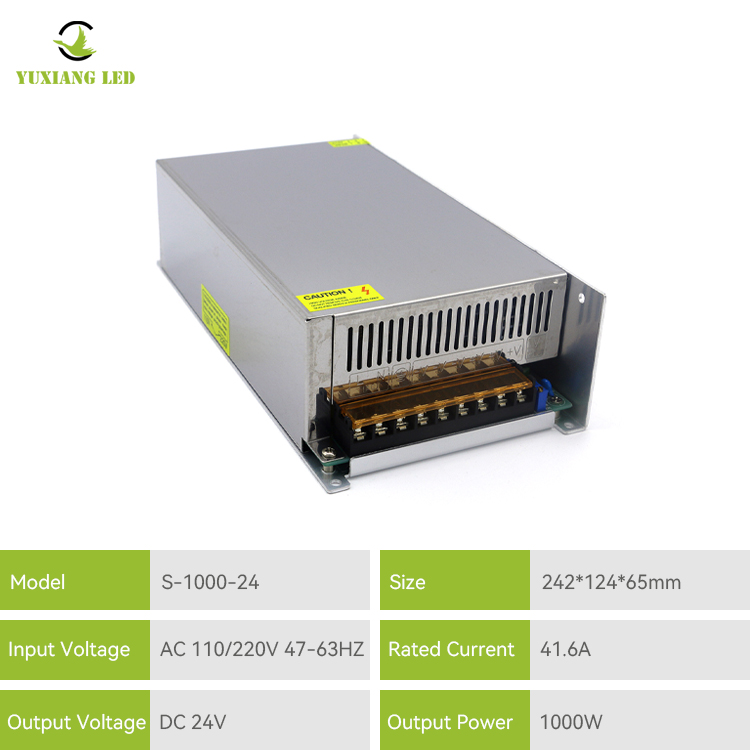 Fonte de alimentação comutada de alta potência 24v 1000W