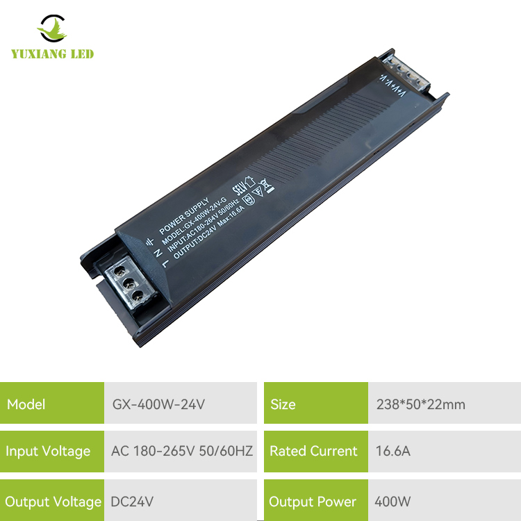 24V400W Constante de tensão constante LED semi-comutação linear Fonte de alimentação