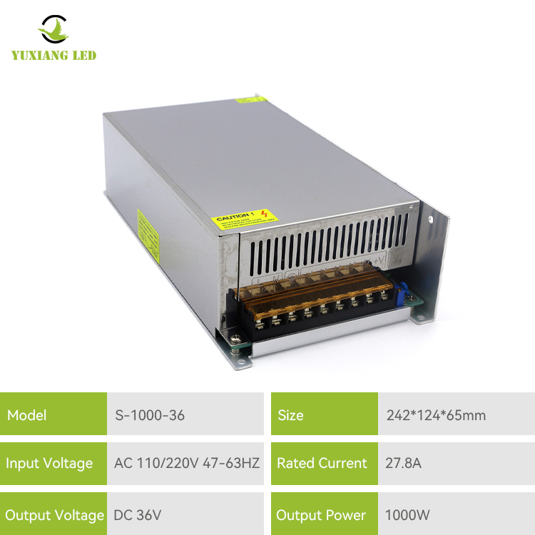 Fonte de alimentação comutada de alta potência 36v 1000W