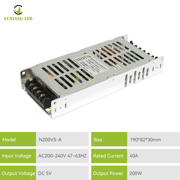 Fonte de alimentação de tela LED 5v 40a