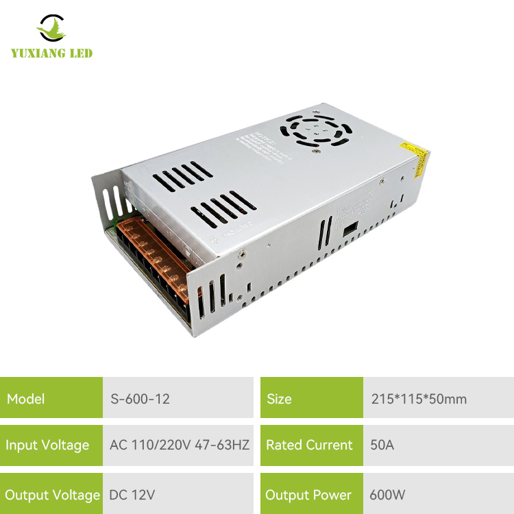 Fonte de alimentação comutada competitiva de 12v 600w